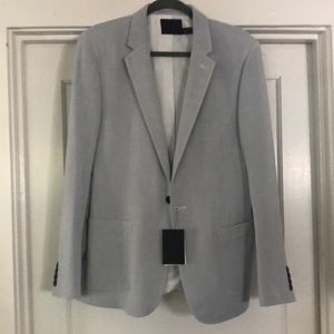 ASOS skinny fit blazer in light blue